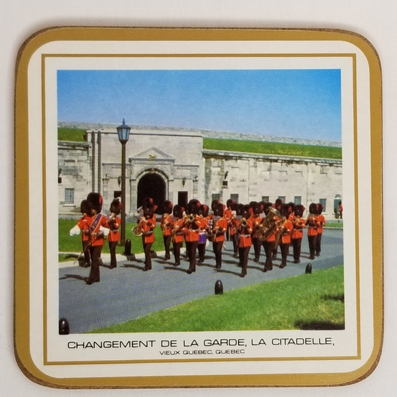 Pimpernel Quebec City Collection Cork Backed Coasters Deluxe Finish 4"x4" 6ct - Picture 2 of 15